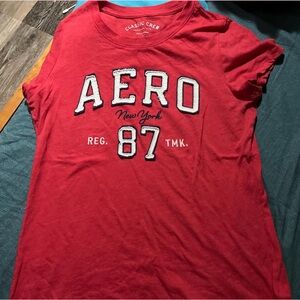 Aeropostale Classic Red Crewneck Tee